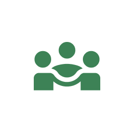 アイコン：三人が輪になっているアイコン