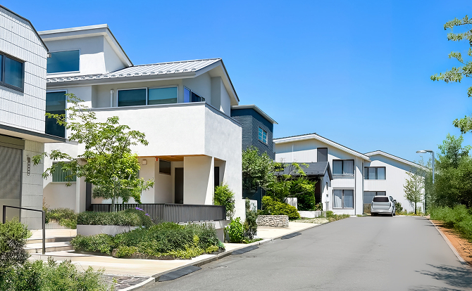 写真：住宅街の写真です。